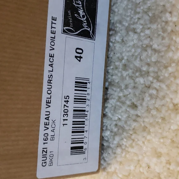 Christian Louboutin size 40 color Black leather 100% Authentic - Picture 5 of 17